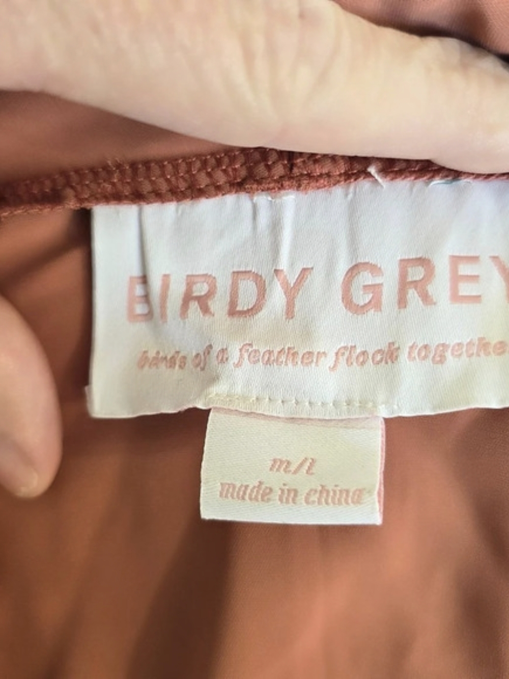 Birdy Grey Kenny Ruffle Satin Robe Orange Medium - Picture 3 of 5